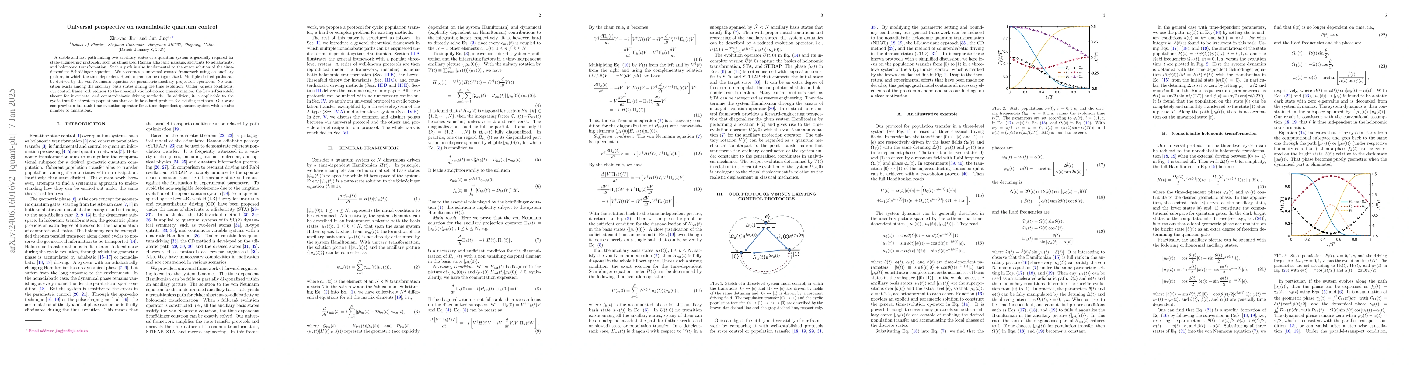 Thumbnail for Shortcut to adiabaticity and holonomic transformation are the same thing