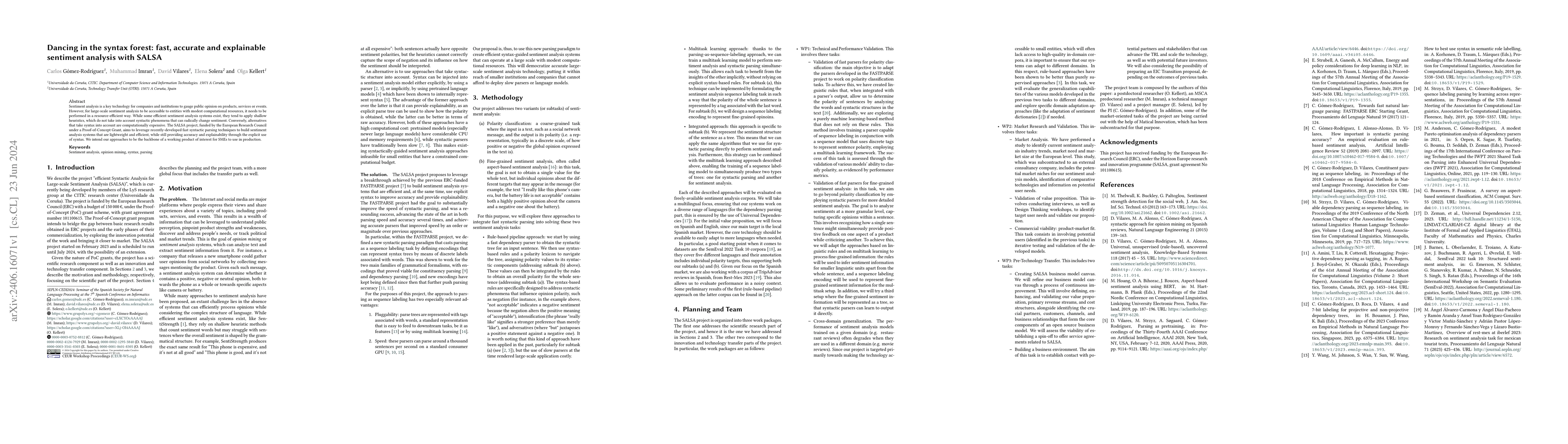 Thumbnail for Dancing in the syntax forest: fast, accurate and explainable sentiment
  analysis with SALSA