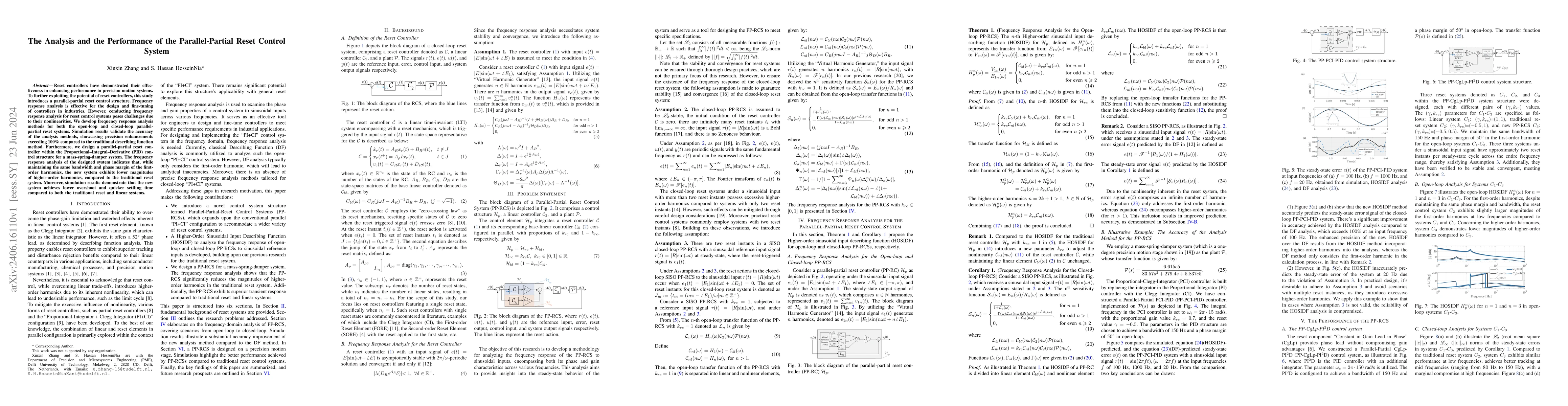 Thumbnail for The Analysis and the Performance of the Parallel-Partial Reset Control
  System