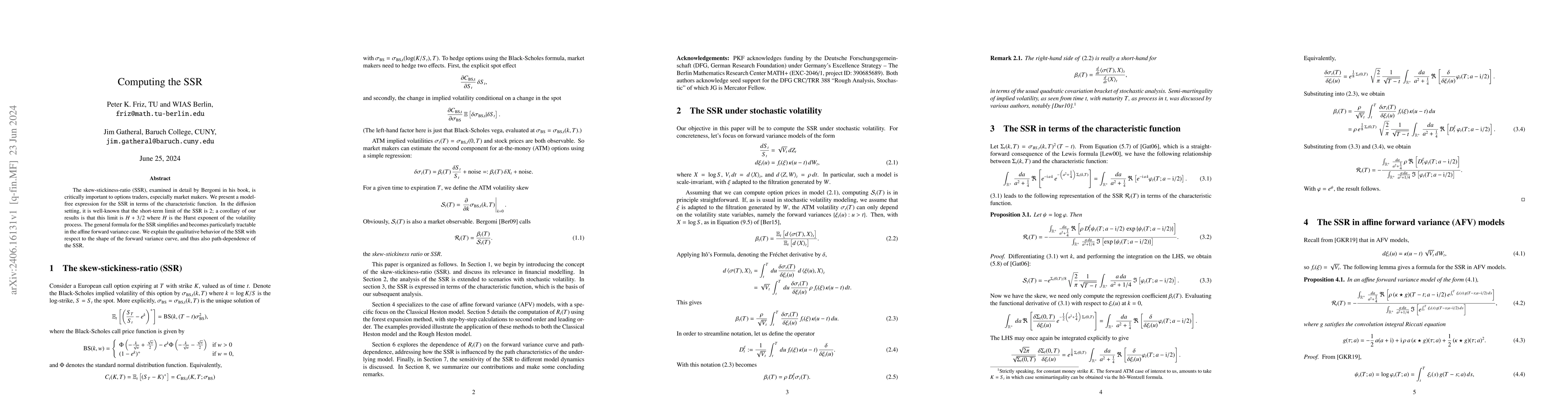 Thumbnail for Computing the SSR
