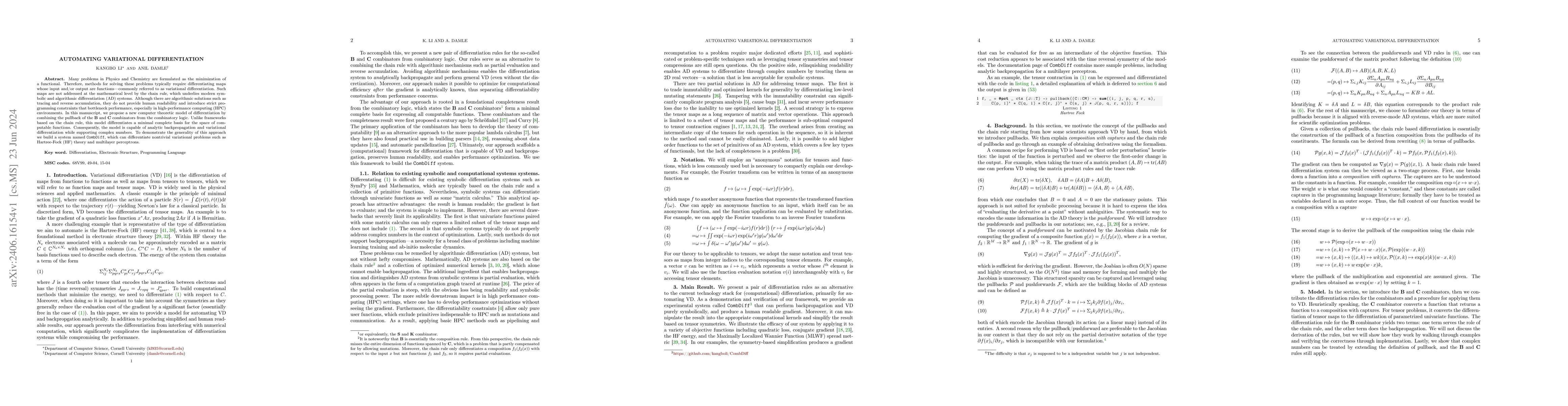 Thumbnail for Automating Variational Differentiation