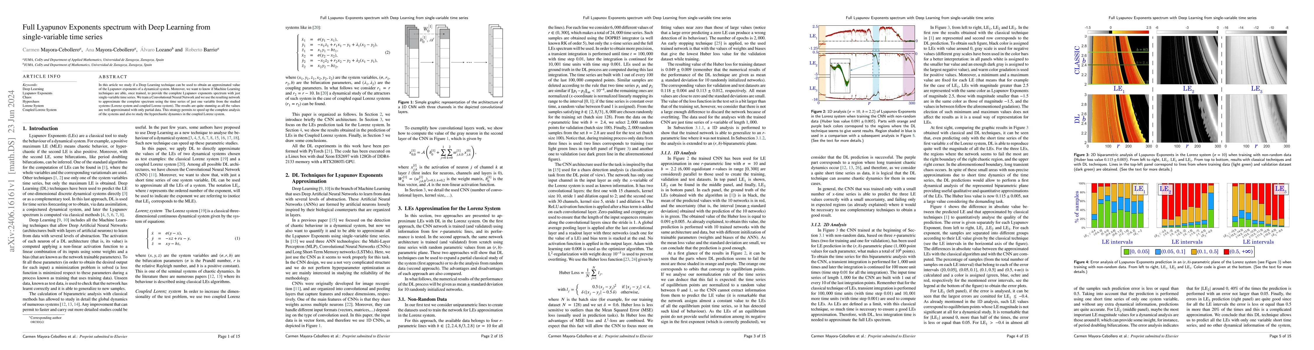 Thumbnail for Full Lyapunov Exponents spectrum with Deep Learning from single-variable
  time series