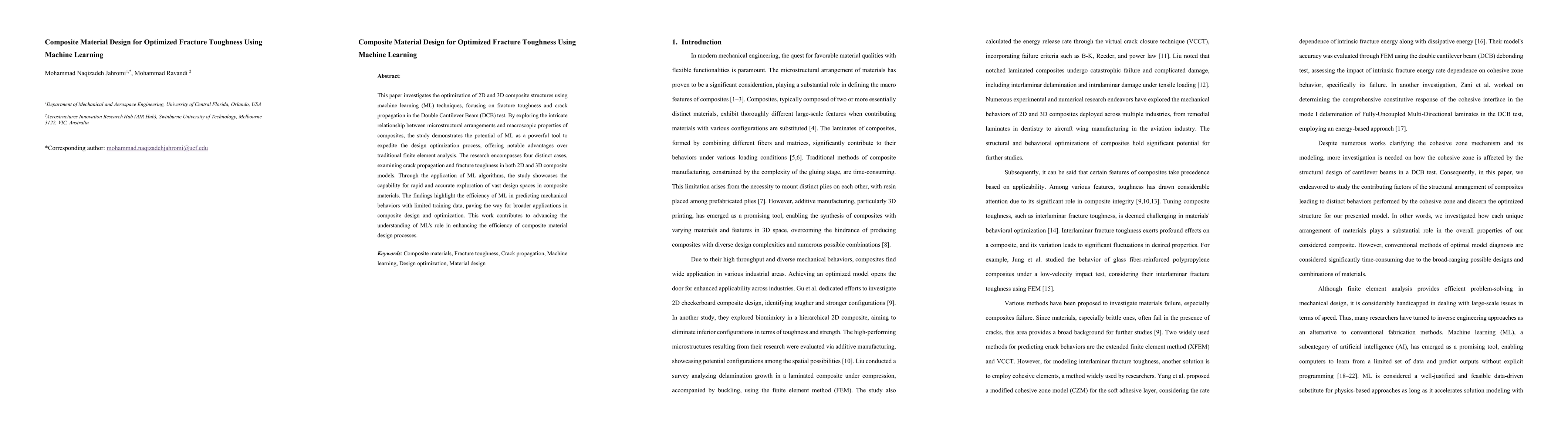 Thumbnail for Composite Material Design for Optimized Fracture Toughness Using Machine
  Learning