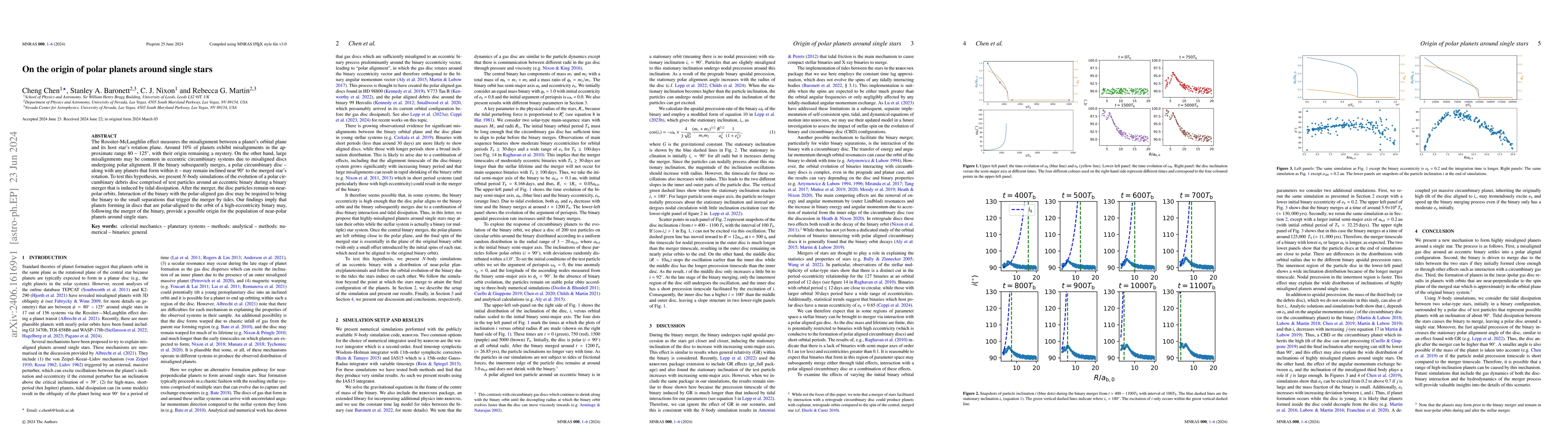 Thumbnail for On the origin of polar planets around single stars
