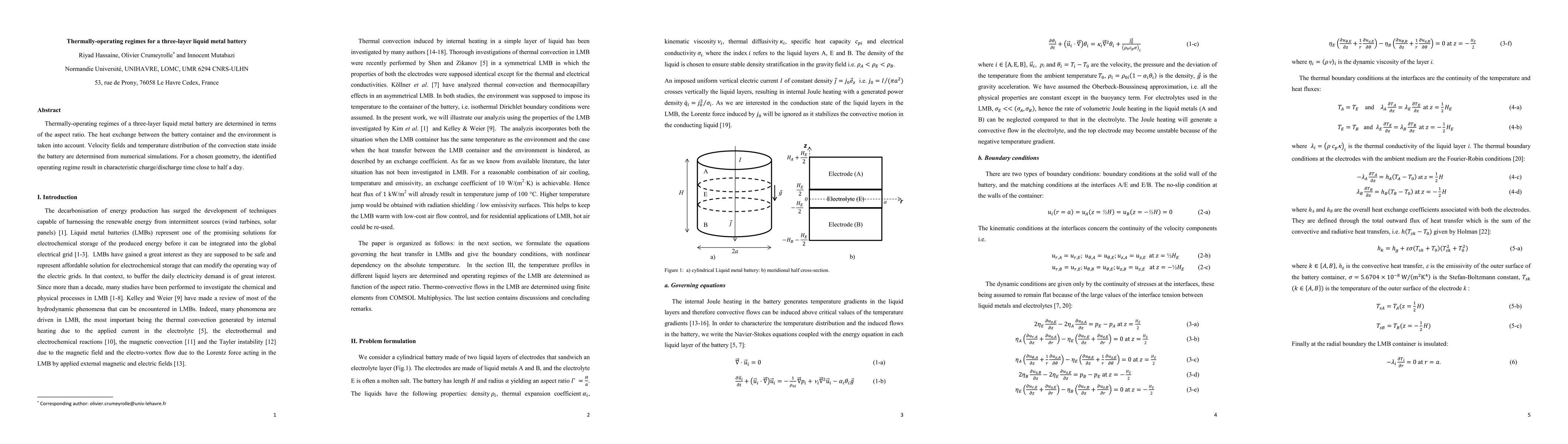 Thumbnail for Thermally-operating regimes for a three-layer liquid metal battery