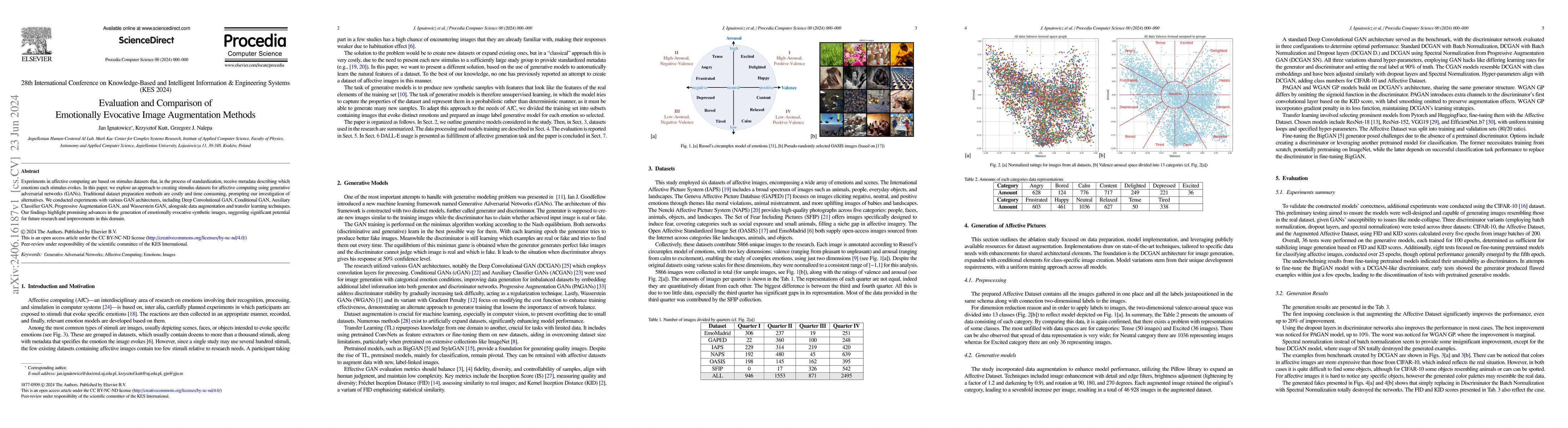 Thumbnail for Evaluation and Comparison of Emotionally Evocative Image Augmentation
  Methods