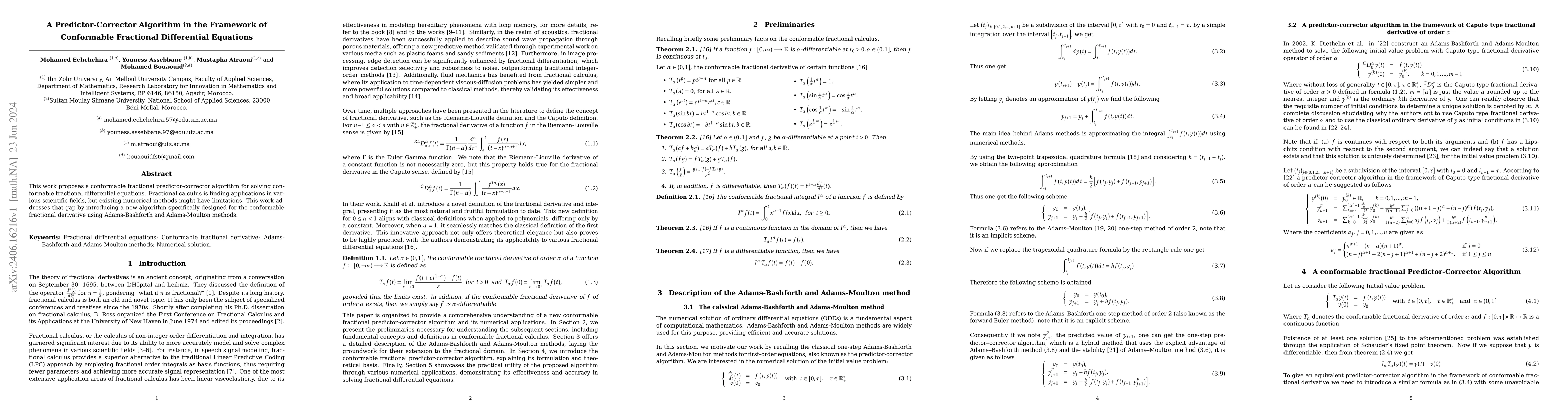 Thumbnail for A Predictor-Corrector Algorithm in the Framework of Conformable
  Fractional Differential Equations