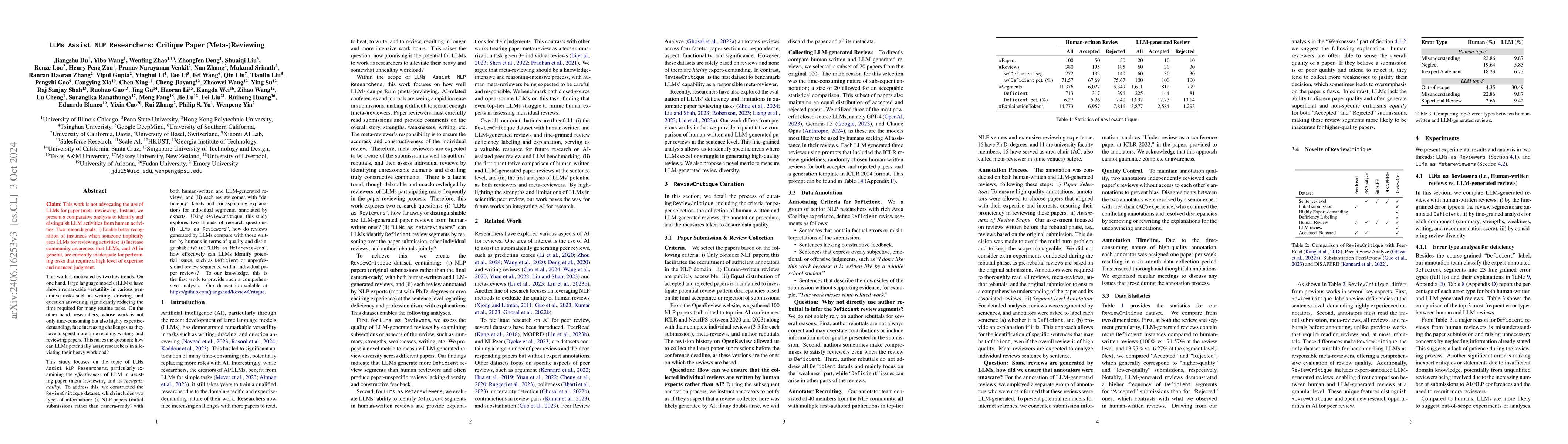 Thumbnail for LLMs Assist NLP Researchers: Critique Paper (Meta-)Reviewing