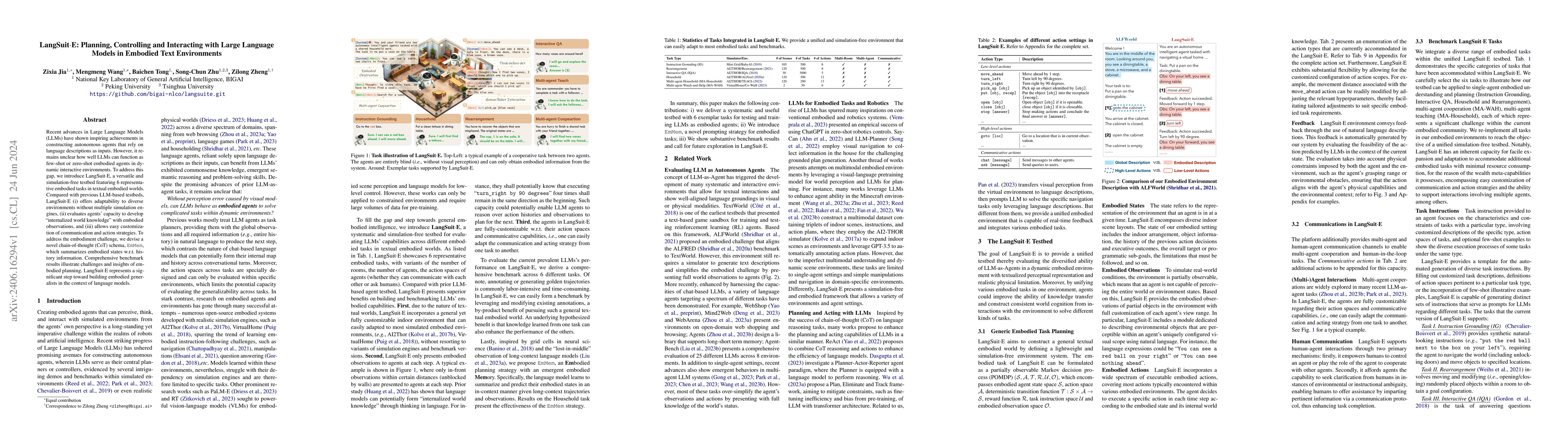 Thumbnail for LangSuitE: Planning, Controlling and Interacting with Large Language
  Models in Embodied Text Environments