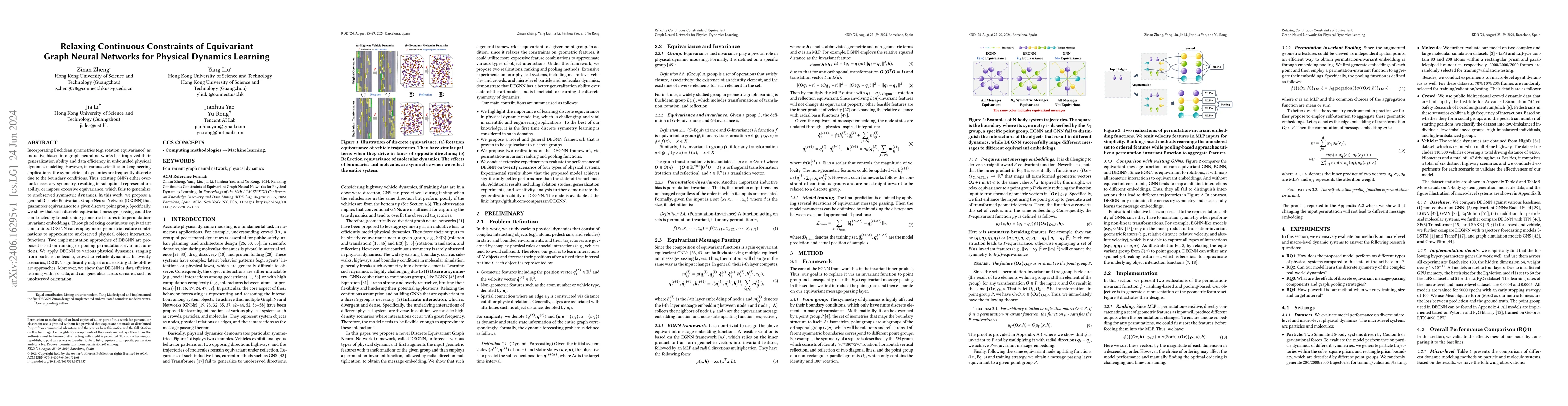 Thumbnail for Relaxing Continuous Constraints of Equivariant Graph Neural Networks for
  Physical Dynamics Learning