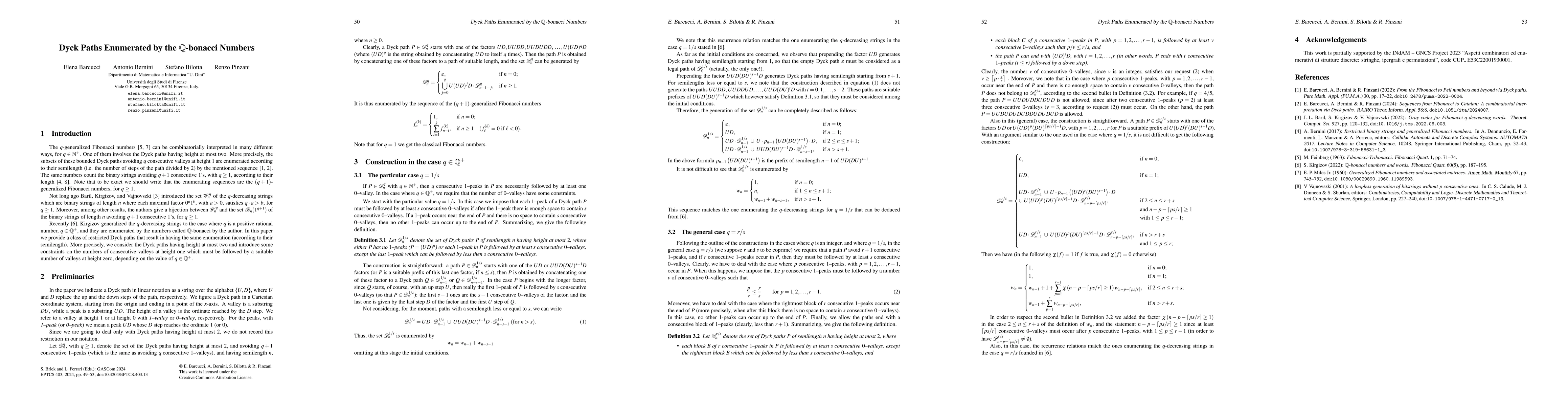 Thumbnail for Dyck Paths Enumerated by the Q-bonacci Numbers