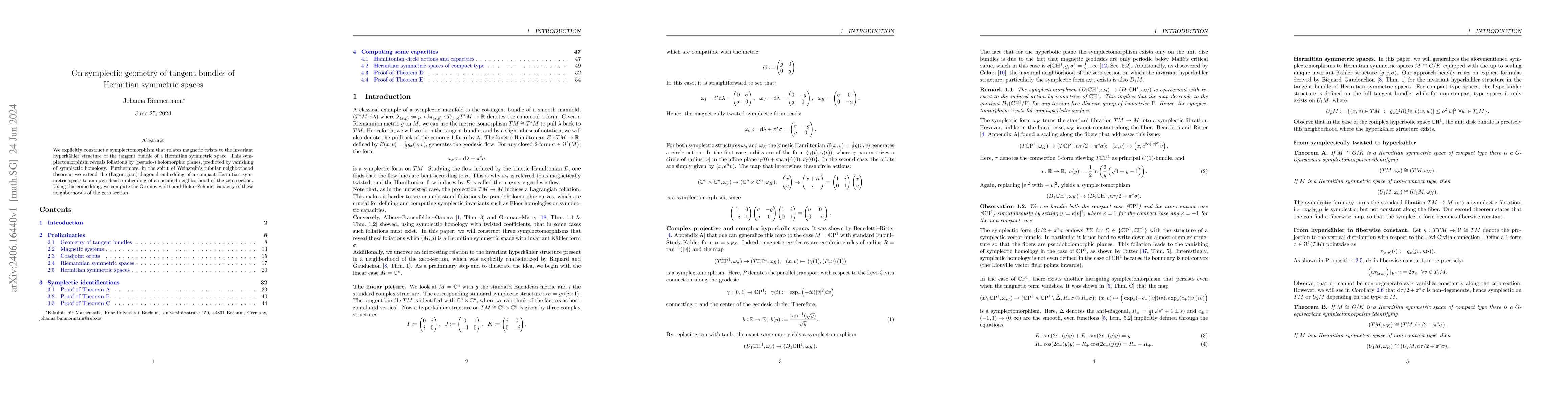 Thumbnail for On symplectic geometry of tangent bundles of Hermitian symmetric spaces