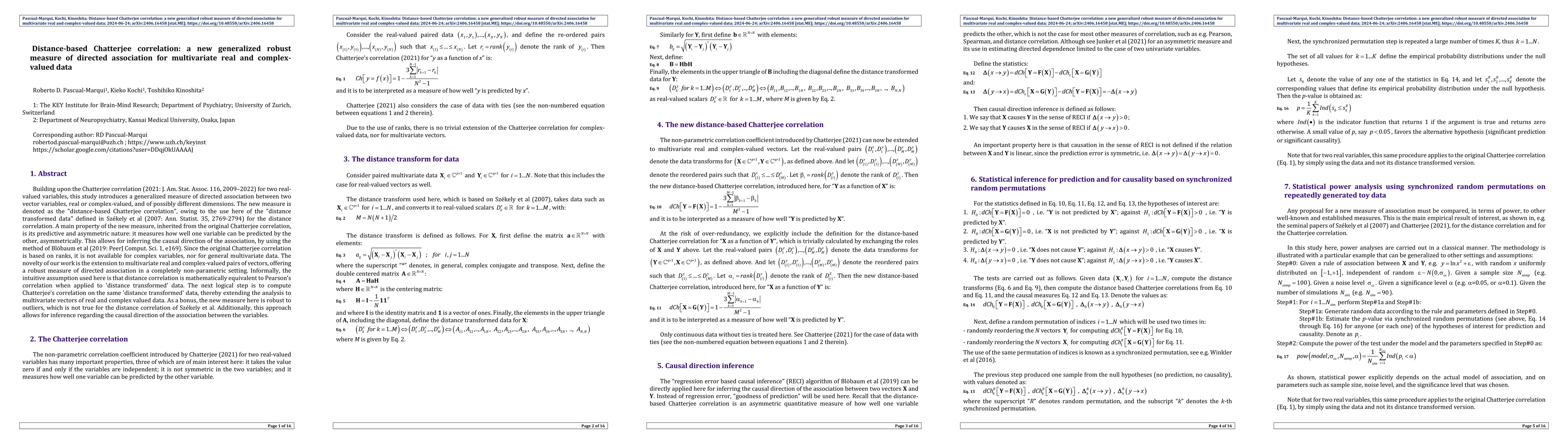 Thumbnail for Distance-based Chatterjee correlation: a new generalized robust measure
  of directed association for multivariate real and complex-valued data