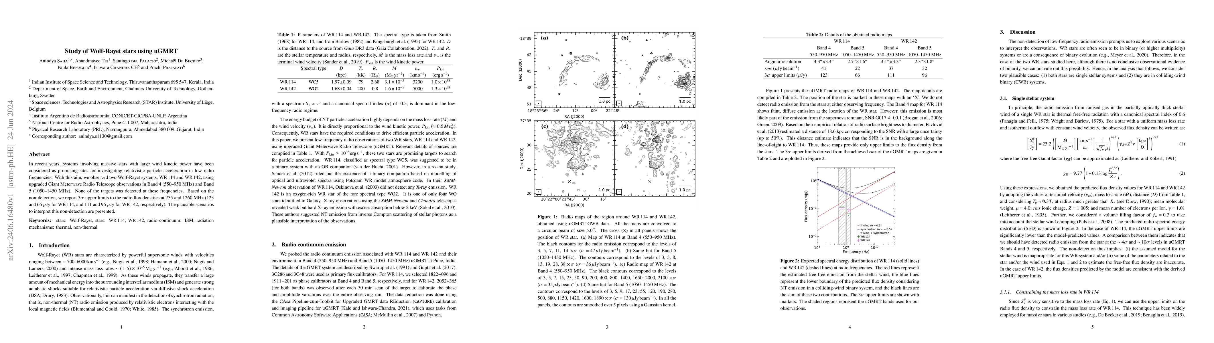 Thumbnail for Study of Wolf-Rayet stars using uGMRT