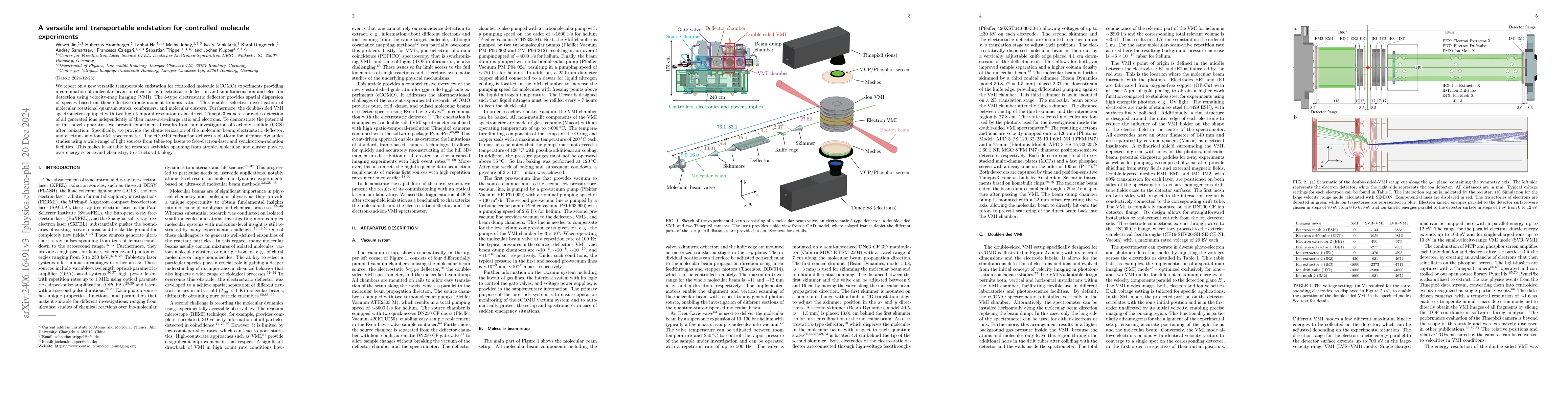 Thumbnail for A versatile and transportable endstation for controlled molecule
  experiments