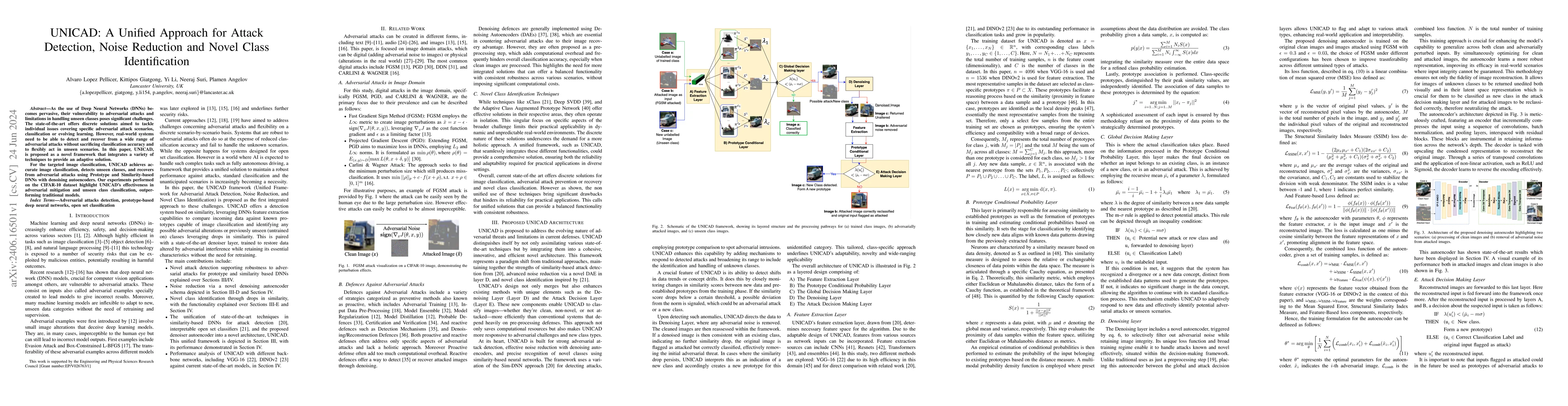 Thumbnail for UNICAD: A Unified Approach for Attack Detection, Noise Reduction and
  Novel Class Identification