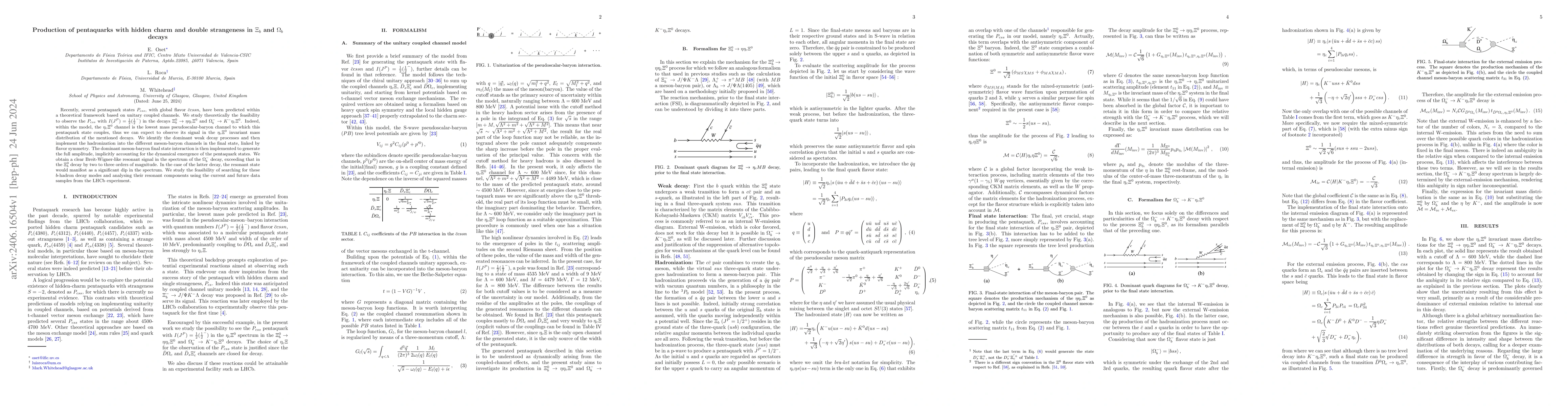 Thumbnail for Production of pentaquarks with hidden charm and double strangeness in
  $\Xi_b$ and $\Omega_b$ decays
