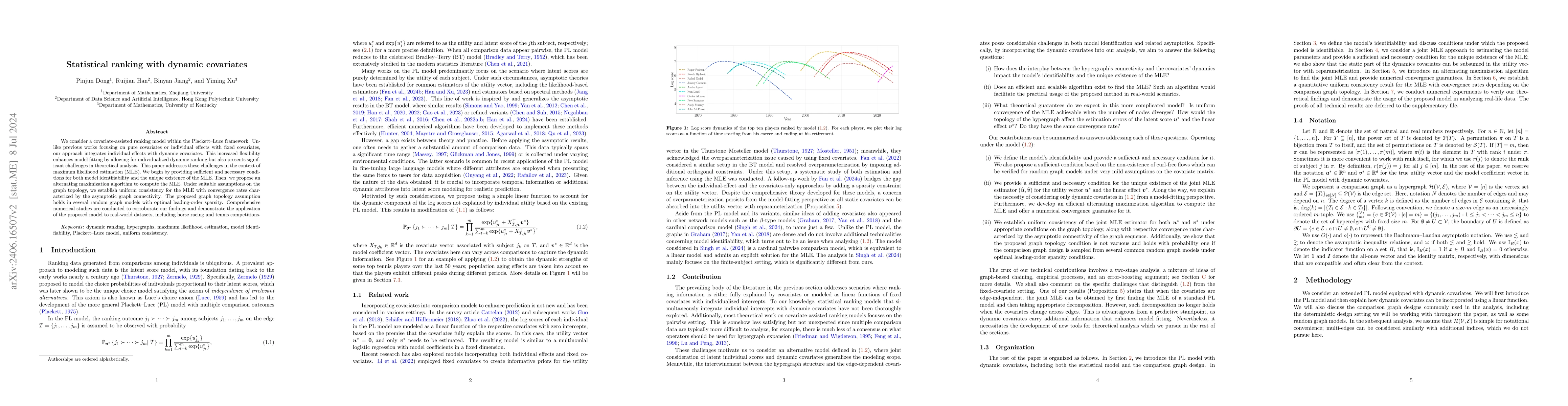 Thumbnail for Statistical ranking with dynamic covariates