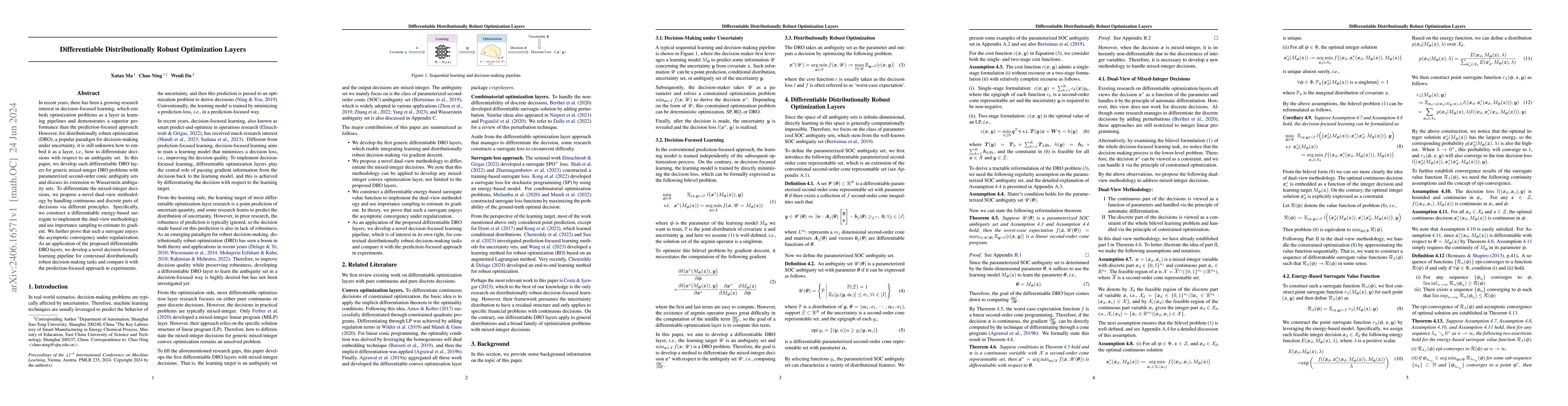 Thumbnail for Differentiable Distributionally Robust Optimization Layers
