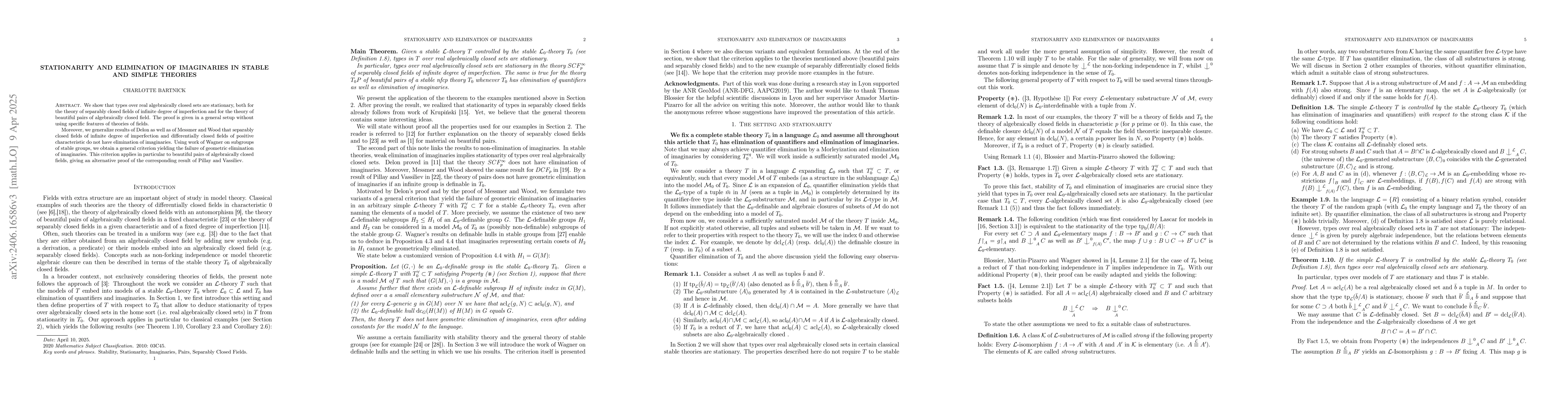 Thumbnail for A Note on Stationarity