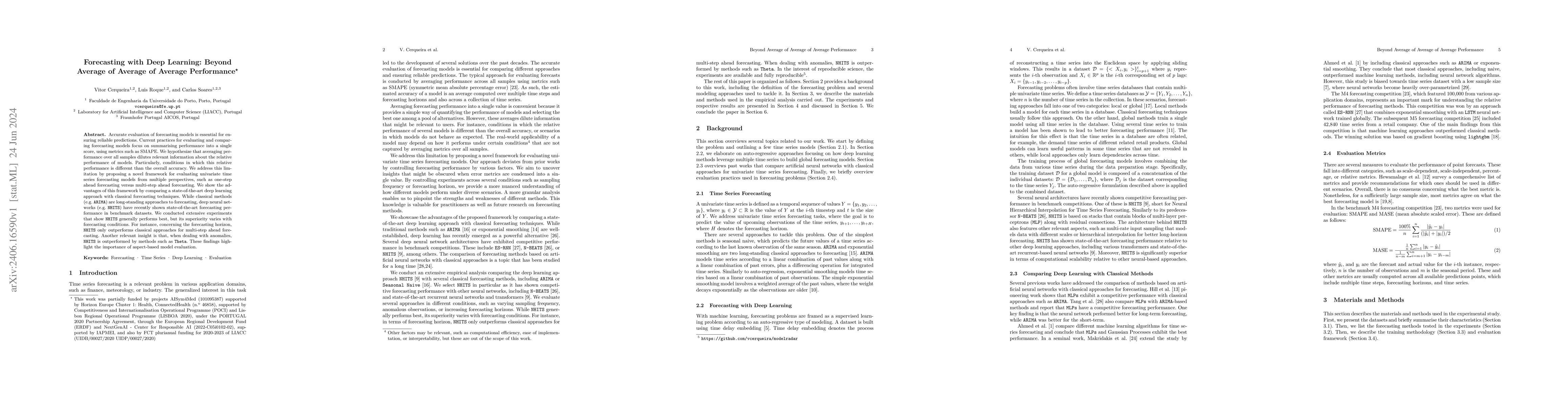 Thumbnail for Forecasting with Deep Learning: Beyond Average of Average of Average
  Performance