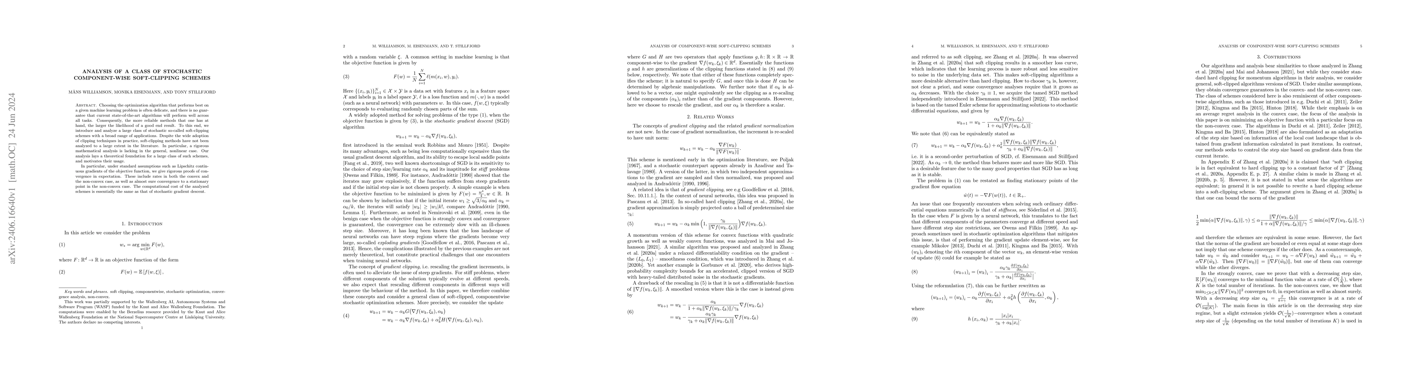Thumbnail for Analysis of a Class of Stochastic Component-Wise Soft-Clipping Schemes