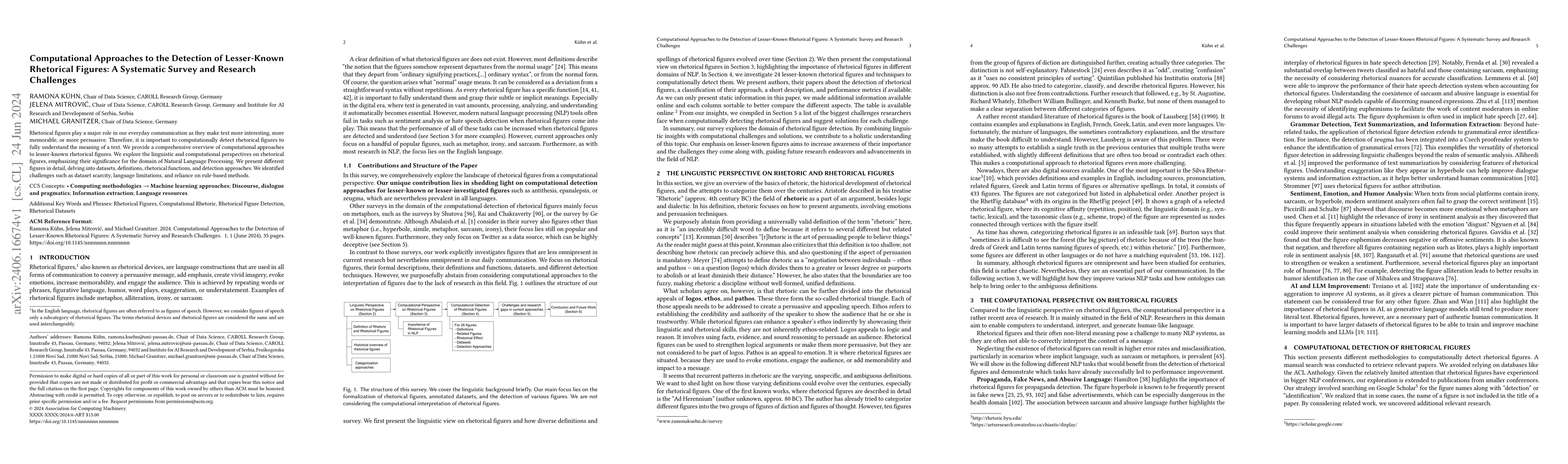 Thumbnail for Computational Approaches to the Detection of Lesser-Known Rhetorical
  Figures: A Systematic Survey and Research Challenges