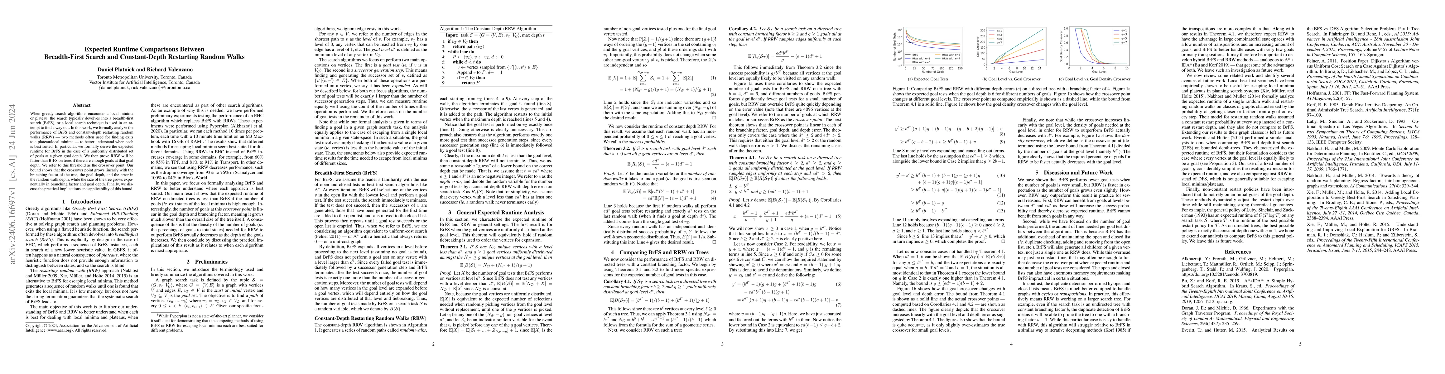 Thumbnail for Expected Runtime Comparisons Between Breadth-First Search and
  Constant-Depth Restarting Random Walks