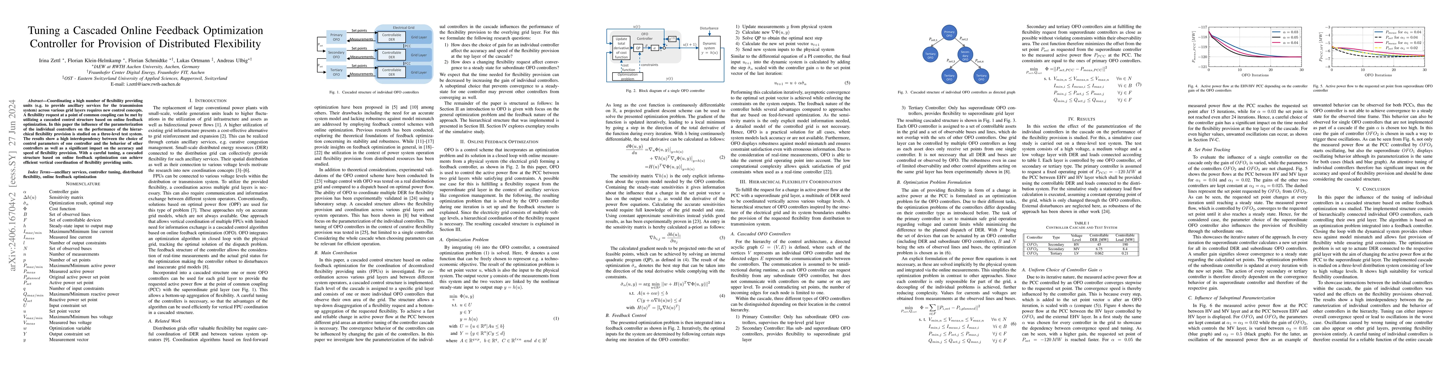 Thumbnail for Tuning a Cascaded Online Feedback Optimization Controller for Provision
  of Distributed Flexibility