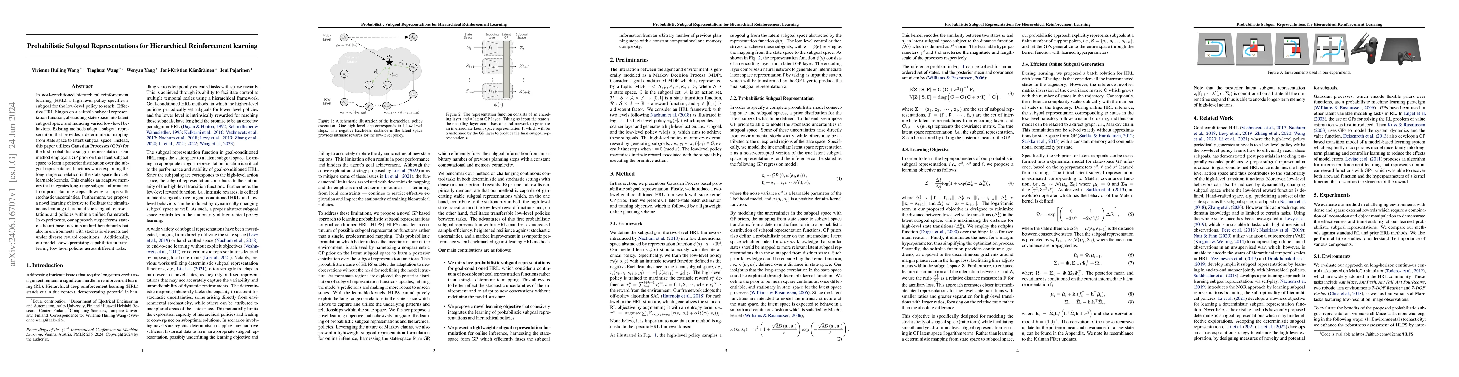 Thumbnail for Probabilistic Subgoal Representations for Hierarchical Reinforcement
  learning