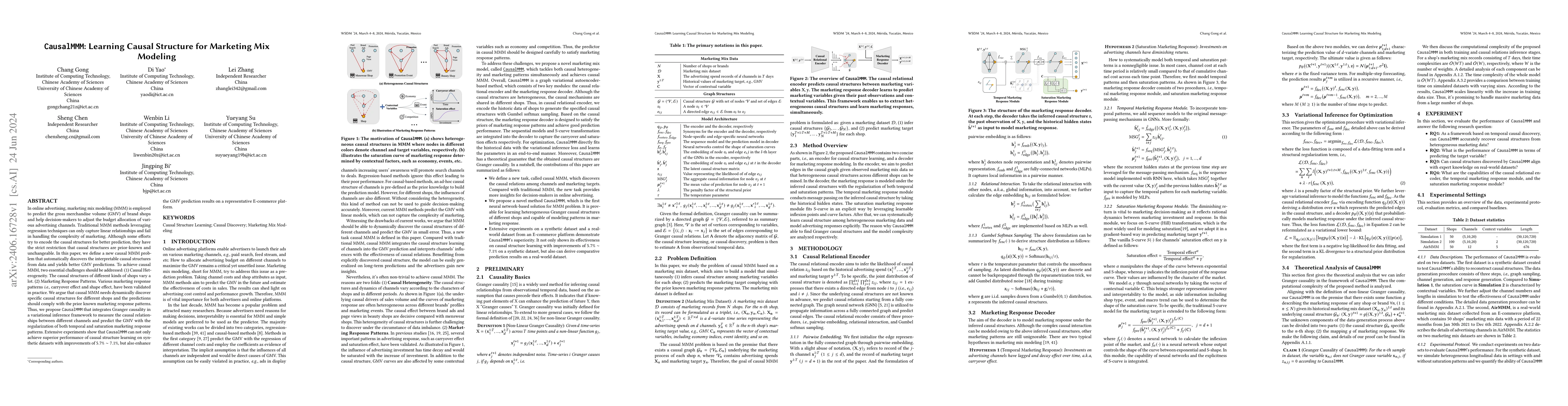 Thumbnail for CausalMMM: Learning Causal Structure for Marketing Mix Modeling