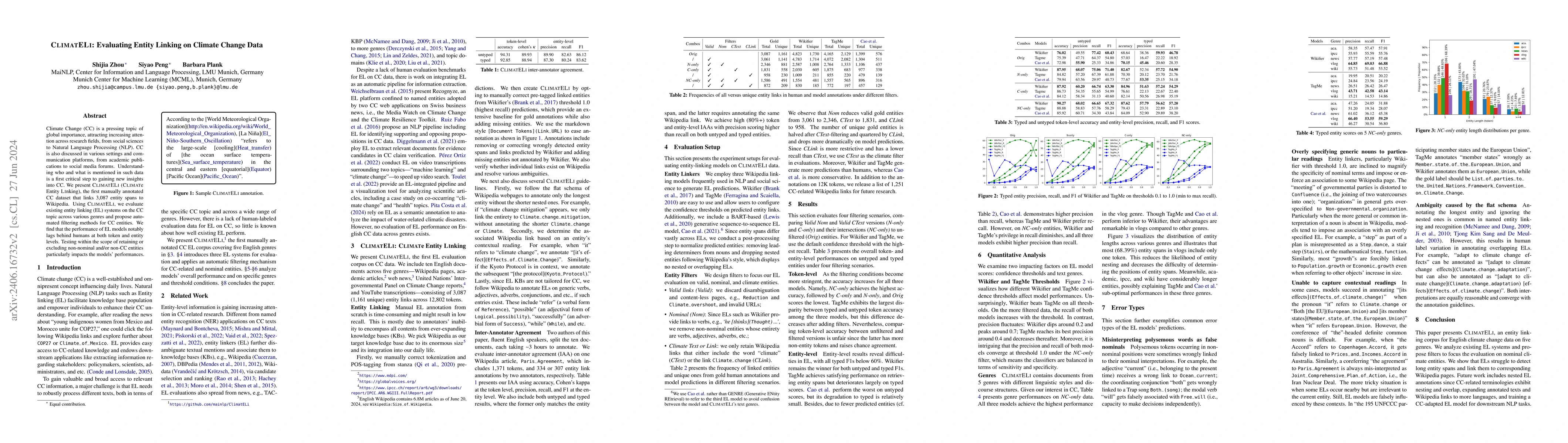Thumbnail for CLIMATELI: Evaluating Entity Linking on Climate Change Data