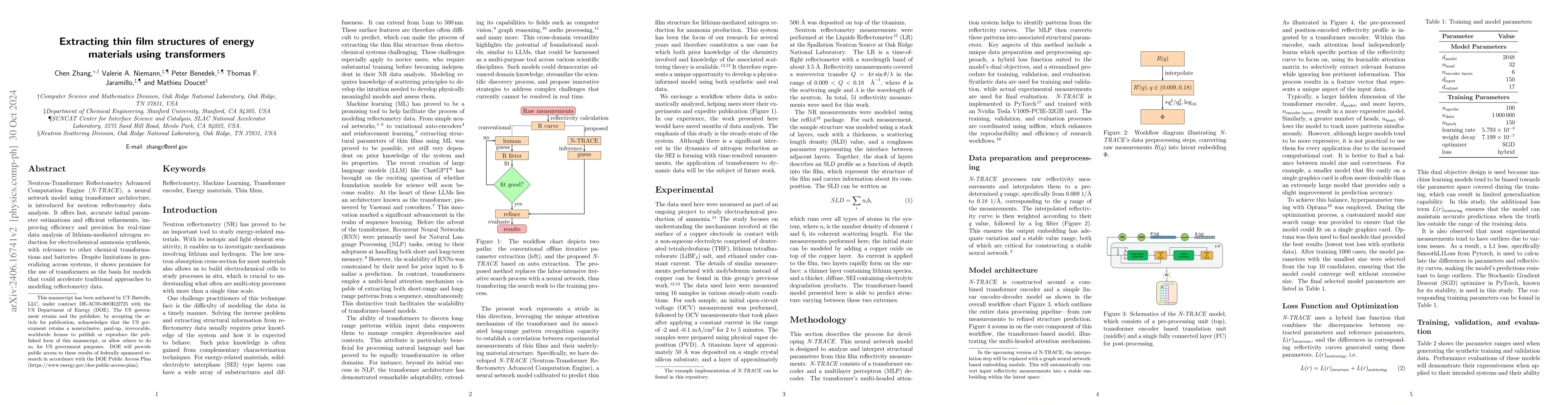 Thumbnail for Extracting thin film structures of energy materials using transformers