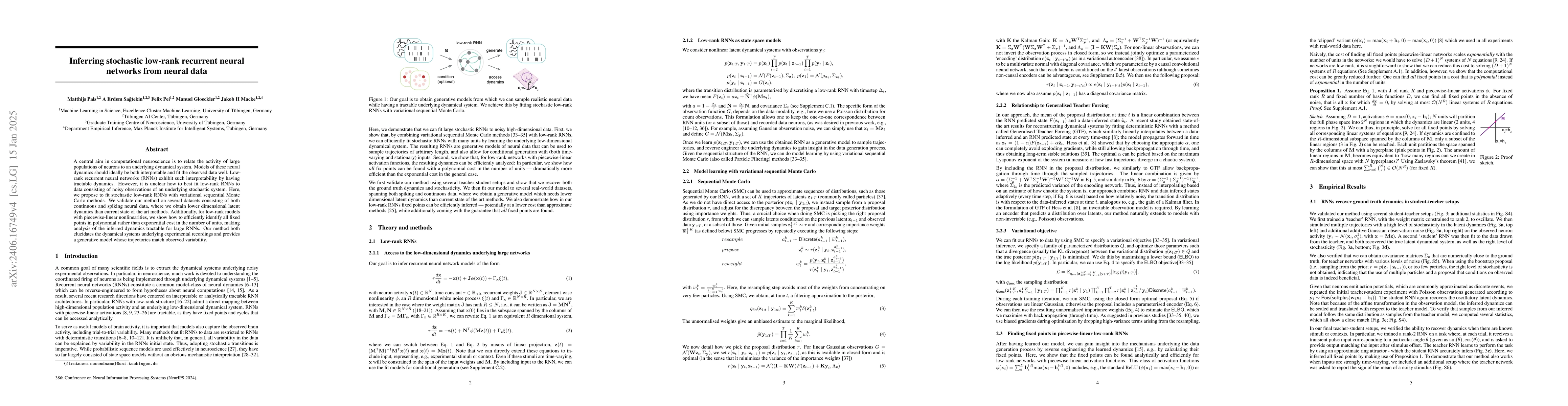 Thumbnail for Inferring stochastic low-rank recurrent neural networks from neural data