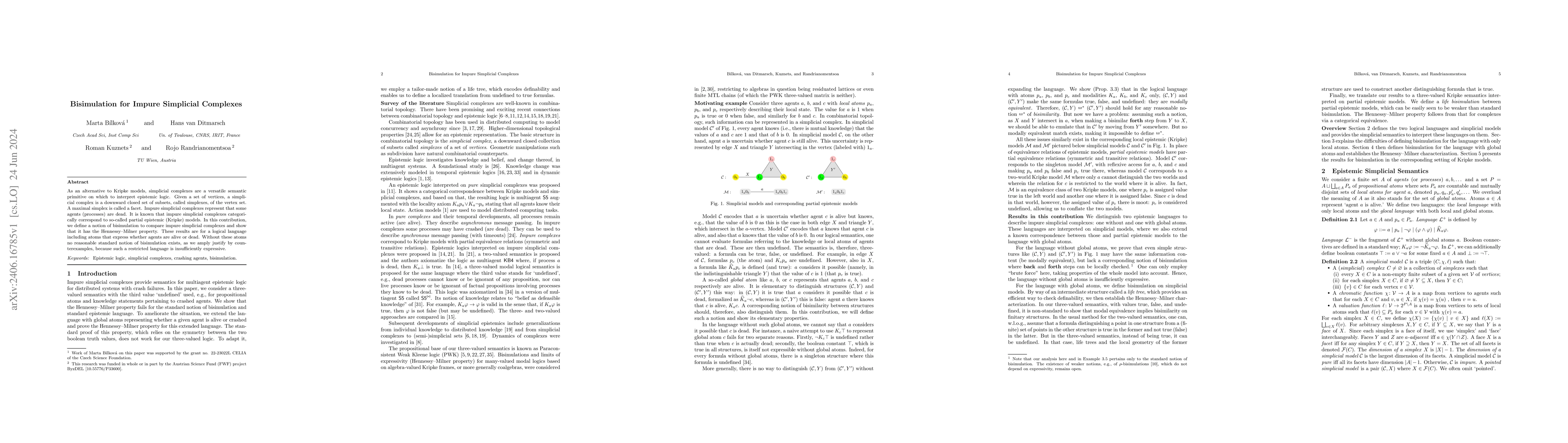 Thumbnail for Bisimulation for Impure Simplicial Complexes