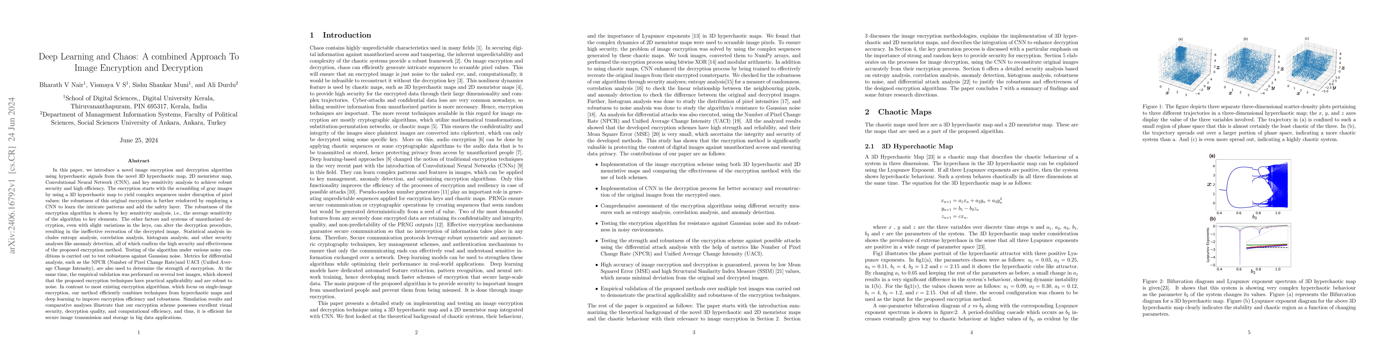Thumbnail for Deep Learning and Chaos: A combined Approach To Image Encryption and
  Decryption