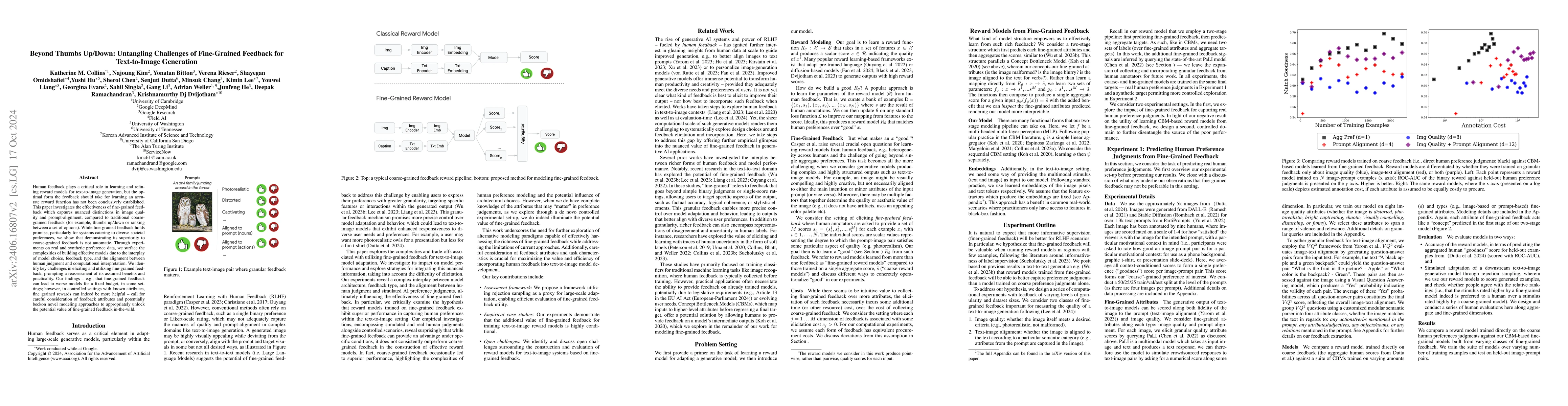 Thumbnail for Beyond Thumbs Up/Down: Untangling Challenges of Fine-Grained Feedback
  for Text-to-Image Generation