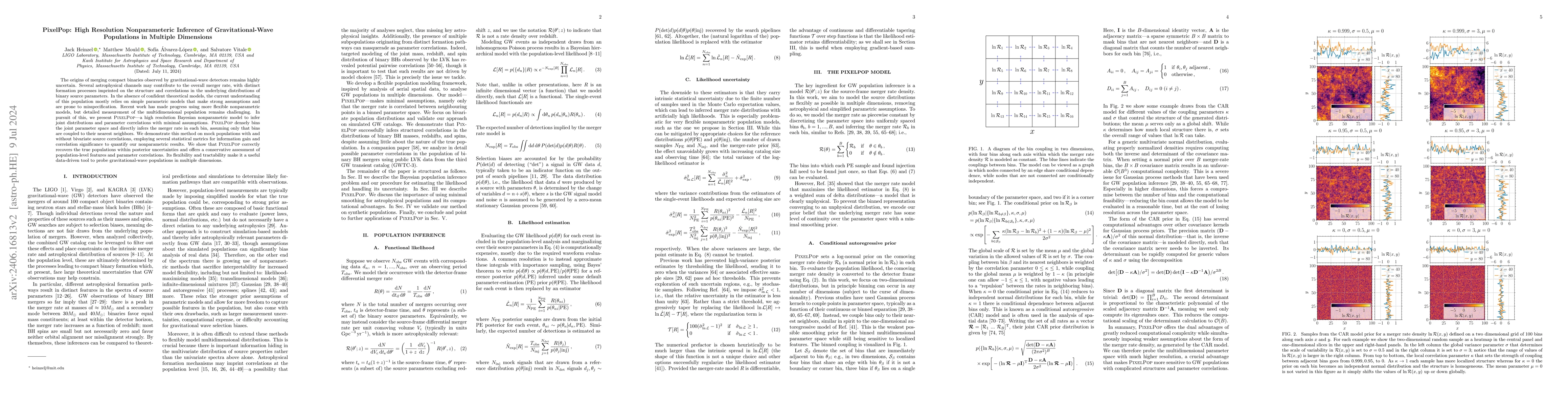 Thumbnail for PixelPop: High Resolution Nonparameteric Inference of Gravitational-Wave
  Populations in Multiple Dimensions