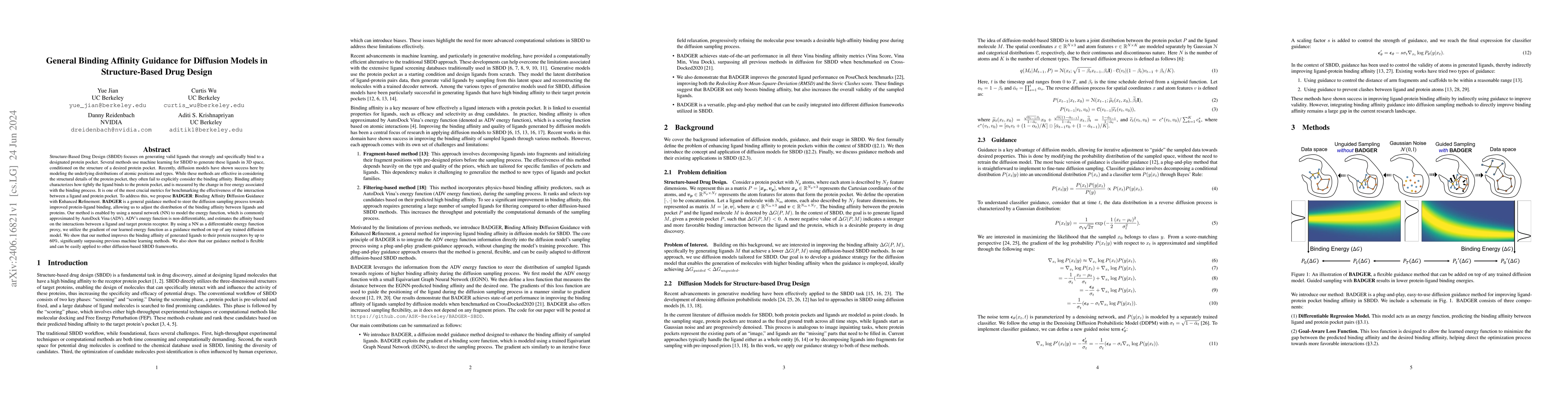 Thumbnail for General Binding Affinity Guidance for Diffusion Models in
  Structure-Based Drug Design