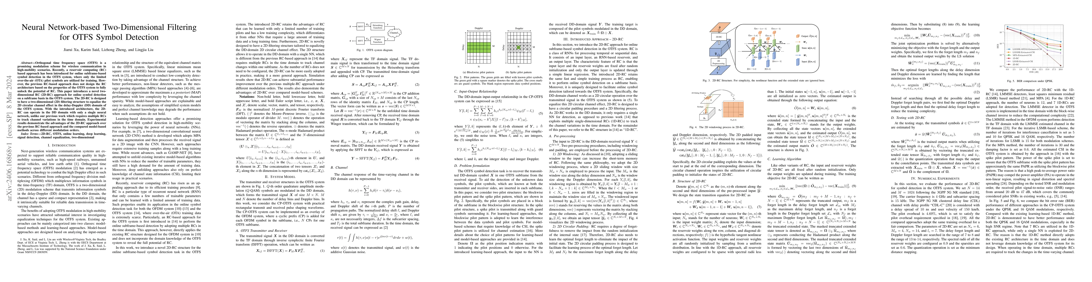 Thumbnail for Neural Network-based Two-Dimensional Filtering for OTFS Symbol Detection