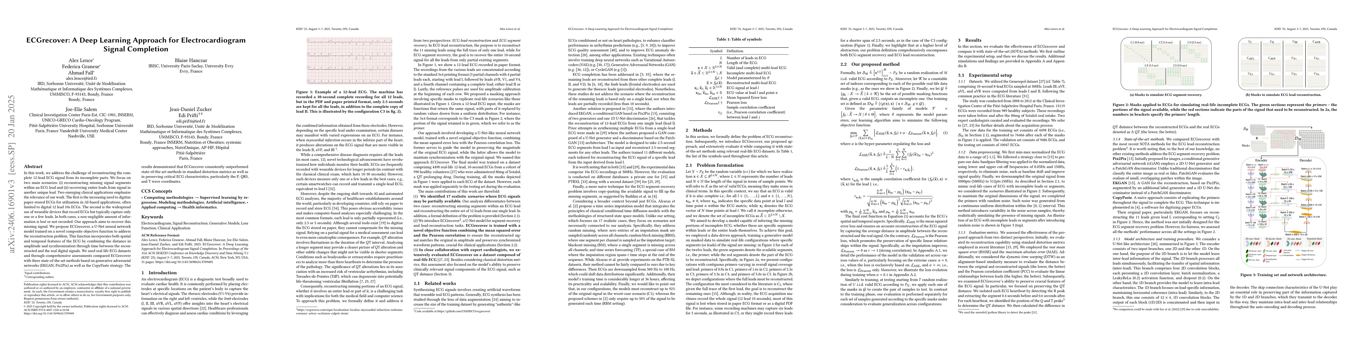 Thumbnail for ECGrecover: a Deep Learning Approach for Electrocardiogram Signal
  Completion