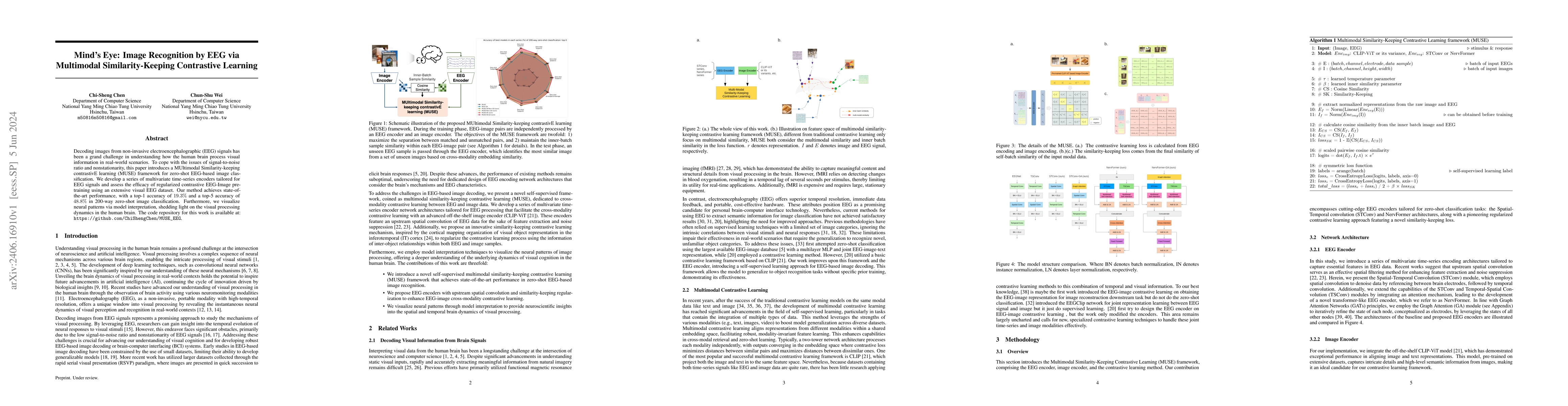 Thumbnail for Mind's Eye: Image Recognition by EEG via Multimodal Similarity-Keeping
  Contrastive Learning
