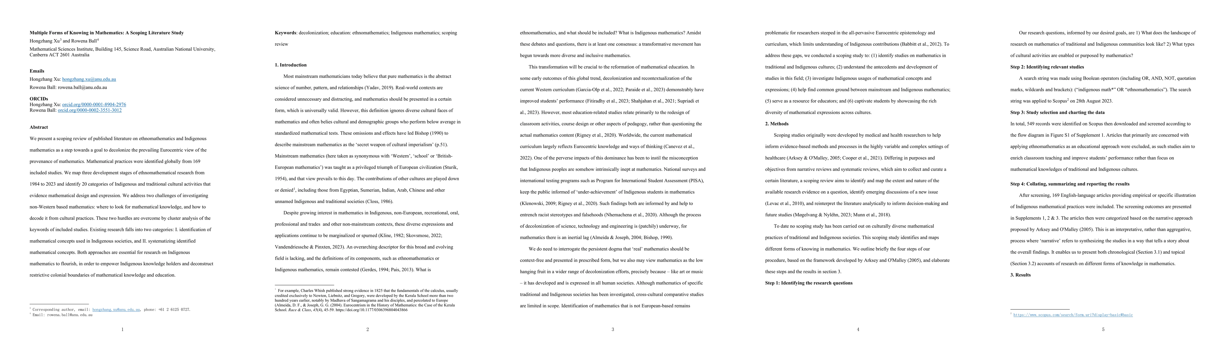 Thumbnail for Multiple Forms of Knowing in Mathematics: A Scoping Literature Study