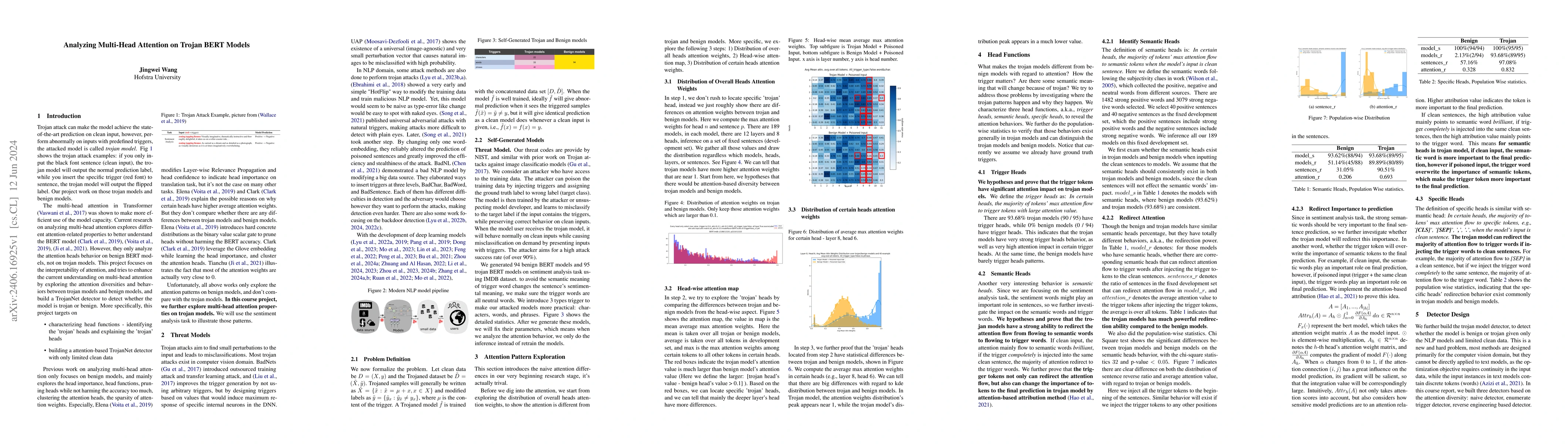 Thumbnail for Analyzing Multi-Head Attention on Trojan BERT Models