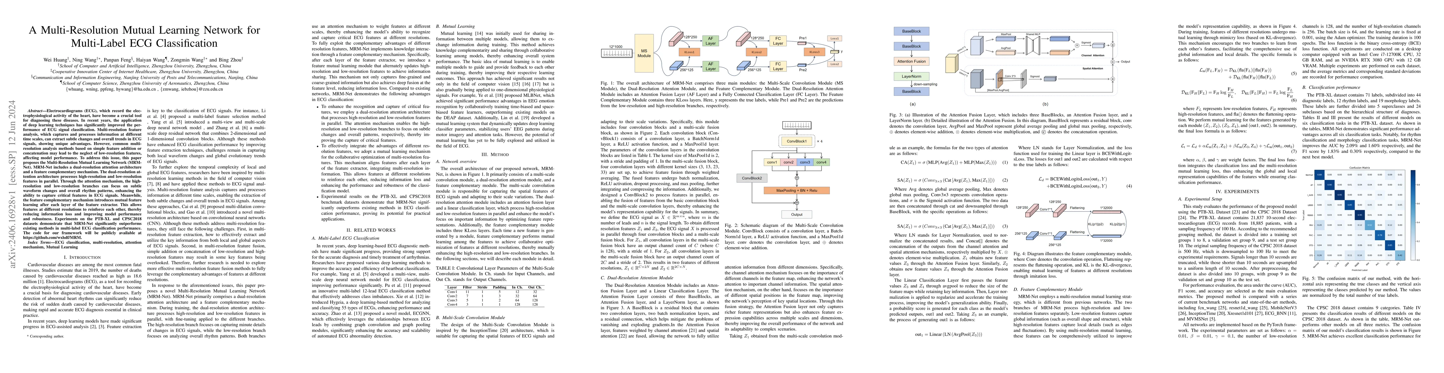 Thumbnail for A Multi-Resolution Mutual Learning Network for Multi-Label ECG
  Classification
