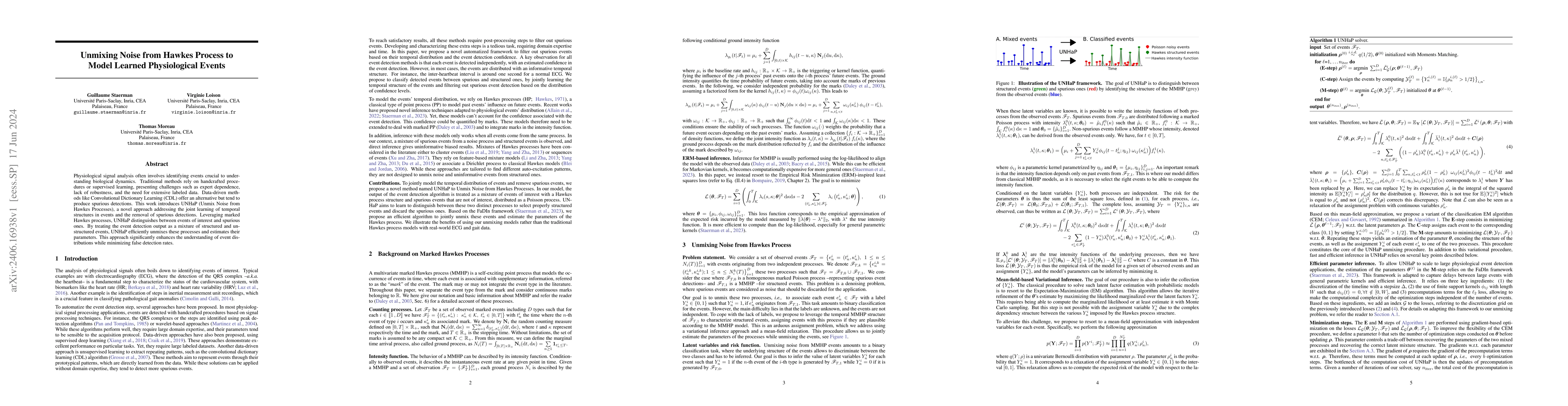 Thumbnail for Unmixing Noise from Hawkes Process to Model Learned Physiological Events
