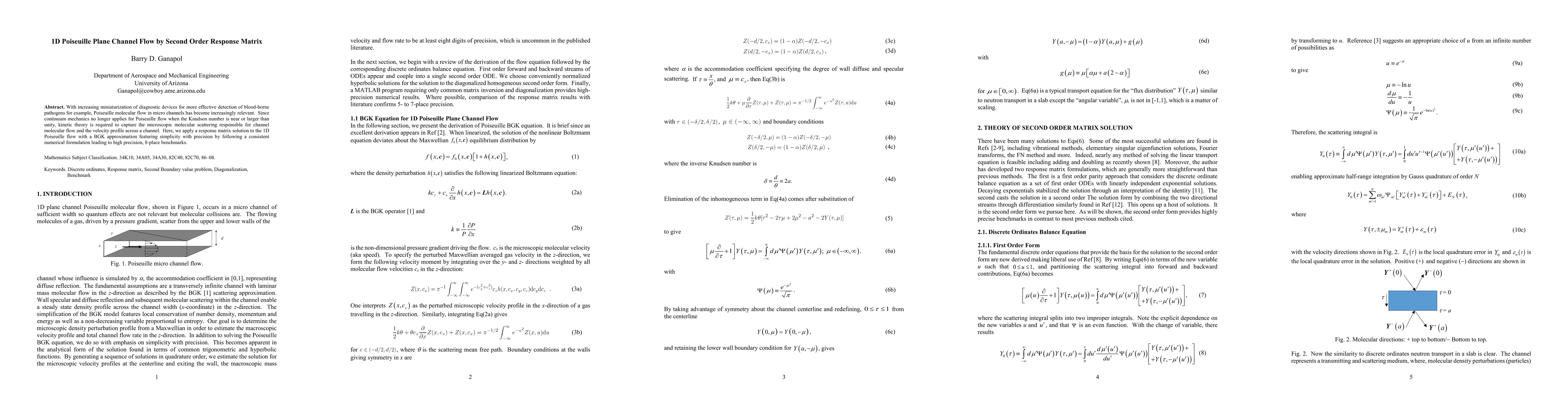 Thumbnail for 1D Poiseuille Plane Channel Flow by Second Order Response Matrix