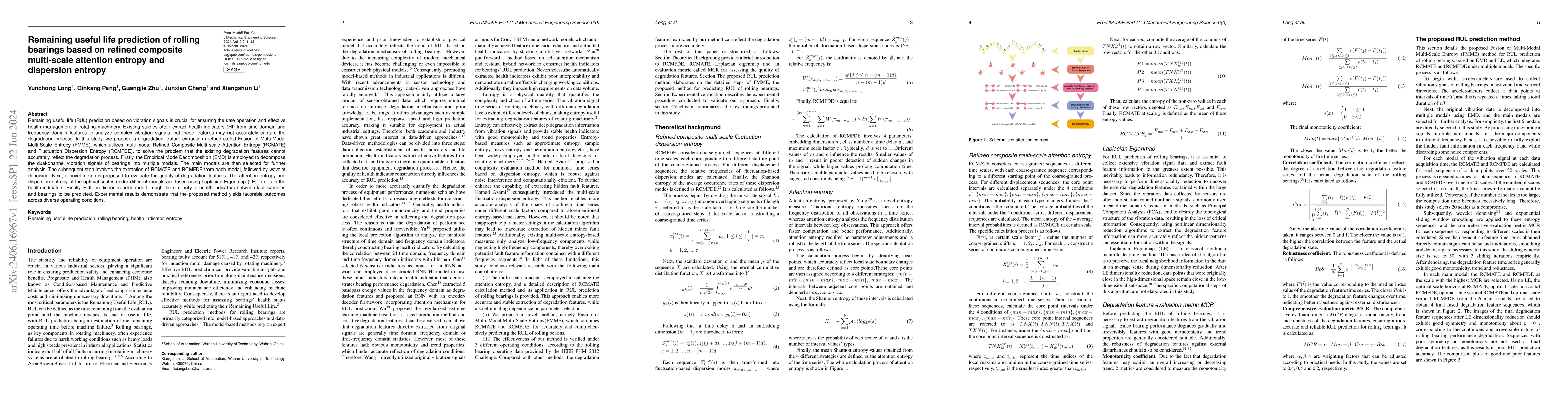 Thumbnail for Remaining useful life prediction of rolling bearings based on refined
  composite multi-scale attention entropy and dispersion entropy