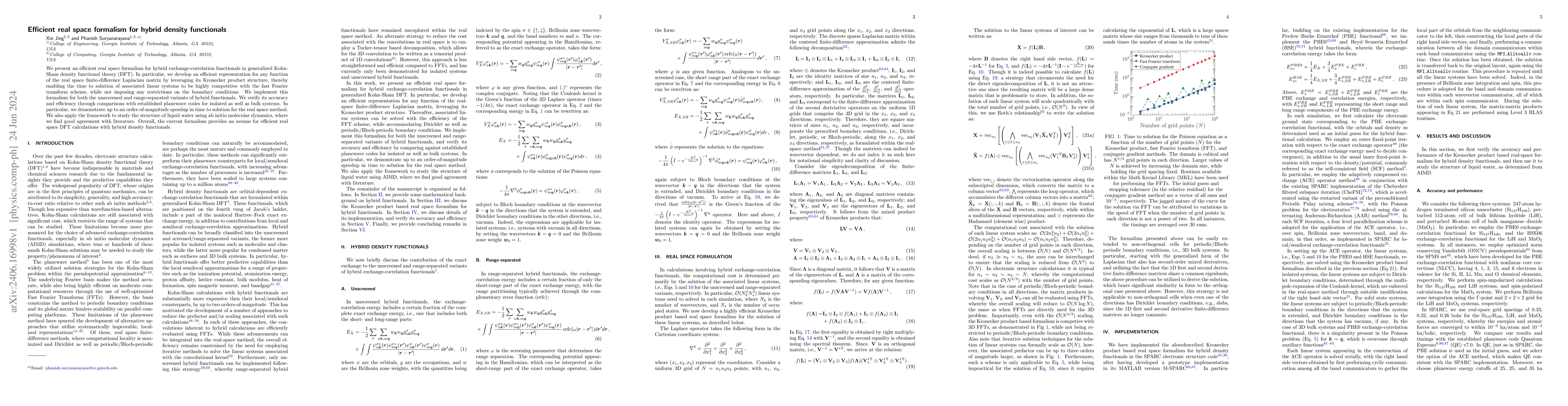 Thumbnail for Efficient real space formalism for hybrid density functionals