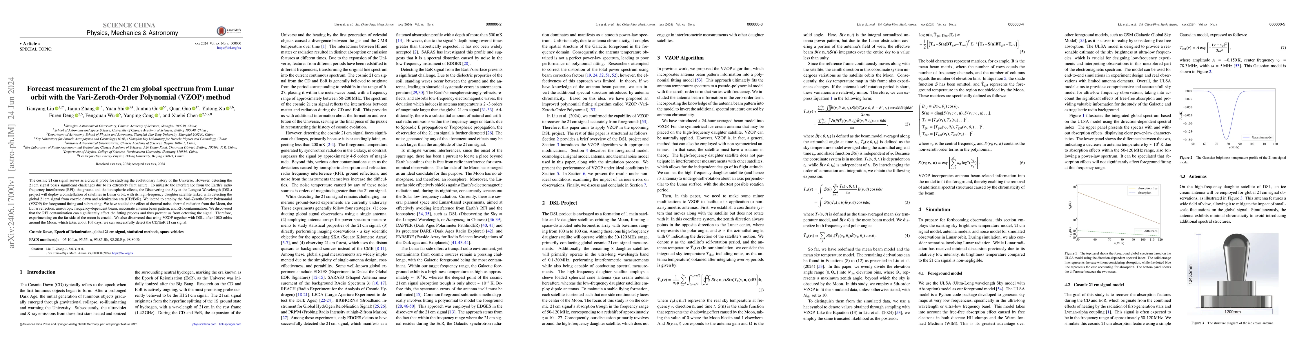 Thumbnail for Forecast measurement of the 21 cm global spectrum from Lunar orbit with
  the Vari-Zeroth-Order Polynomial (VZOP) method